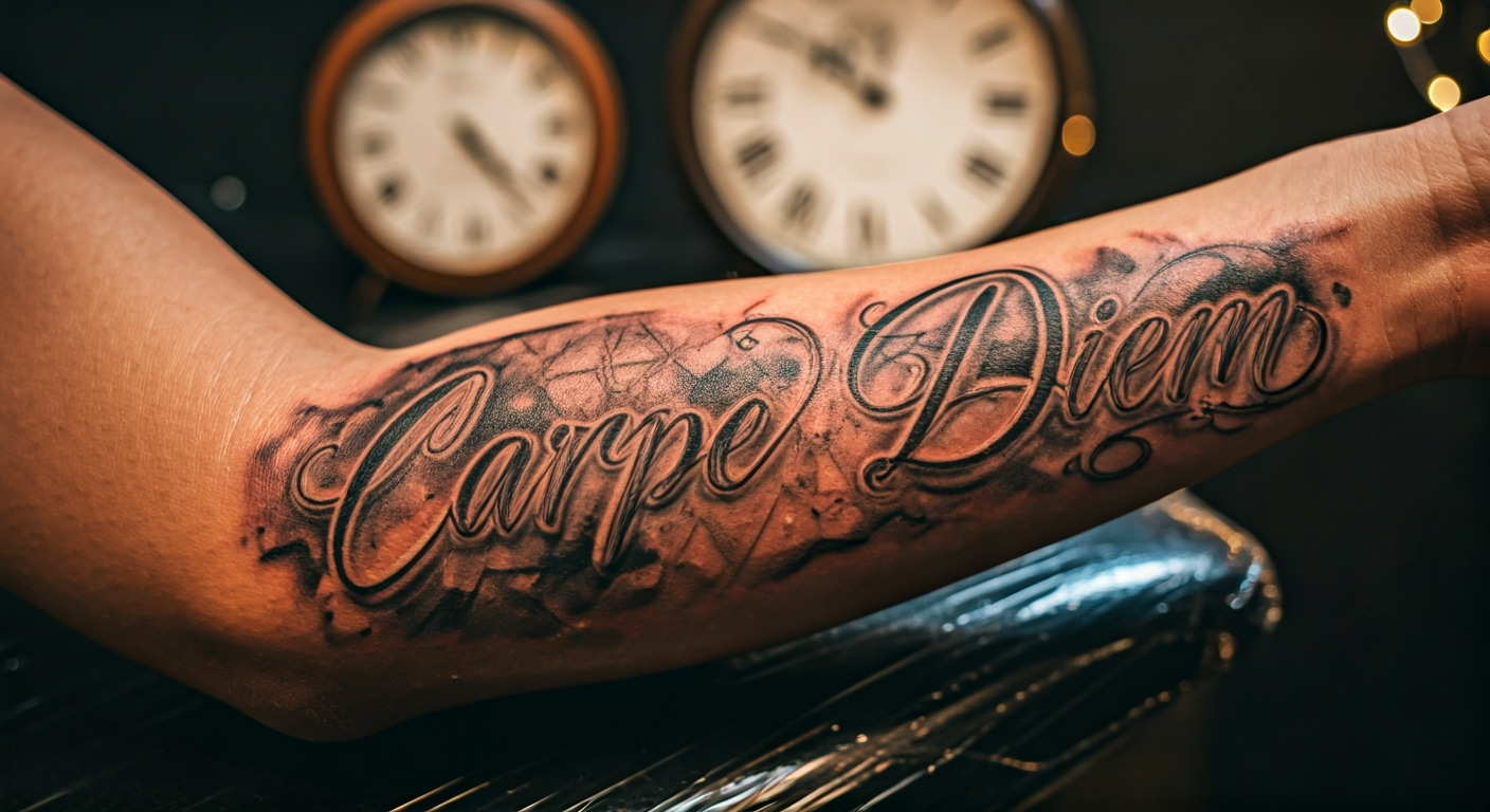 Tatuaż carpe diem - co oznacza? Znaczenie i ukryta symbolika 2