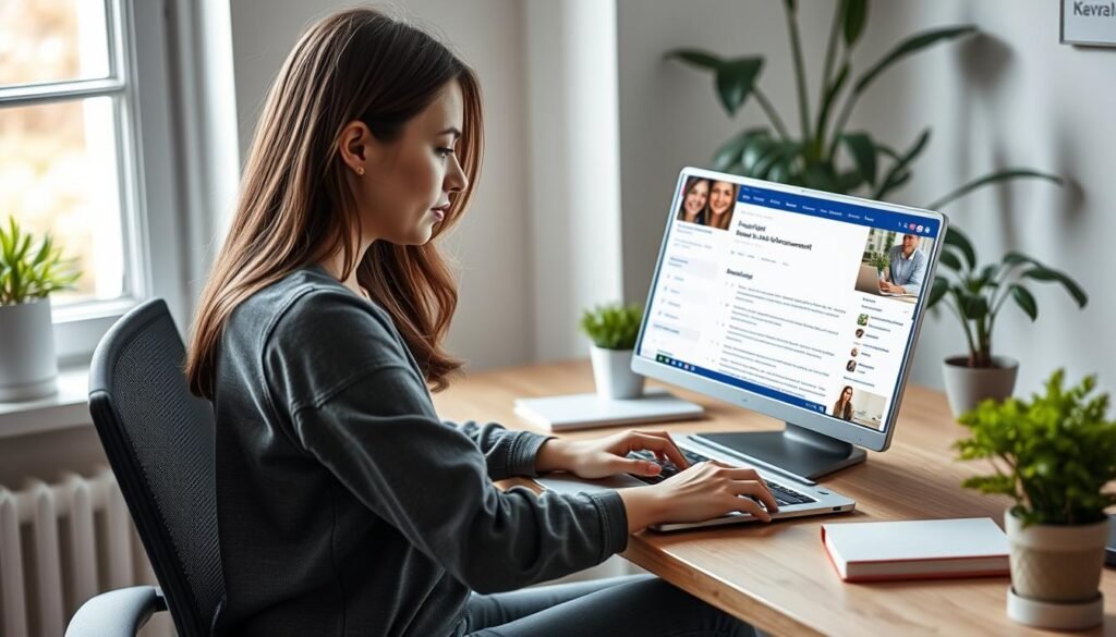 Kobieta przeglądająca forum internetowe o ziołach na biust Kobieta przeglądająca forum internetowe o ziołach na biust