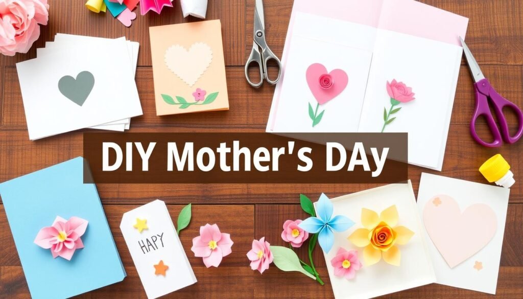 Kolaż prezentów na dzień mamy DIY wykonanych z papieru - laurki, albumy i origami Kolaż prezentów na dzień mamy DIY wykonanych z papieru - laurki, albumy i origami