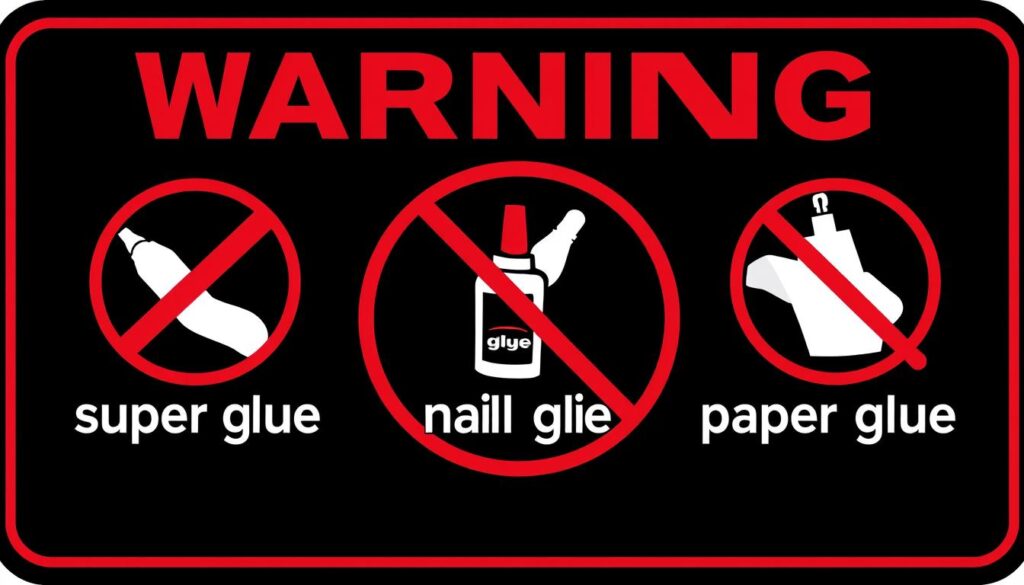 Ostrzeżenie przed niebezpiecznymi zamiennikami kleju do rzęs