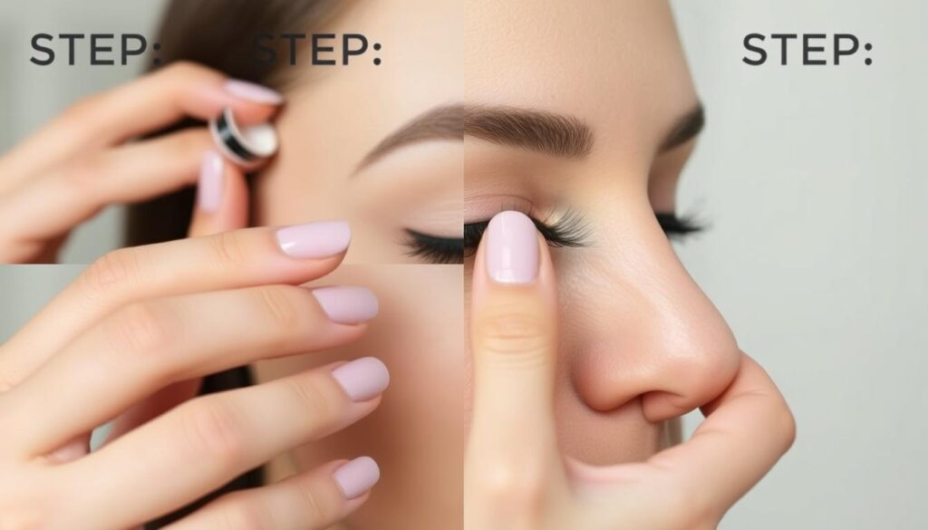 Prawidłowa aplikacja rzęs magnetycznych