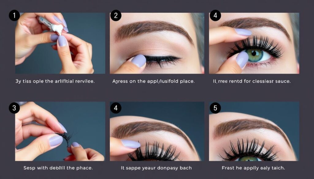 Proces zakładania sztucznych rzęs krok po kroku