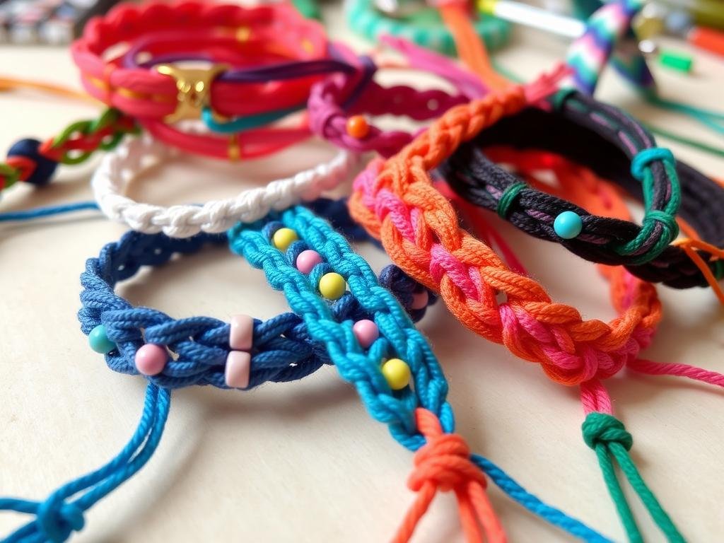 Ręcznie robione bransoletki przyjaźni jako prezent dla przyjaciółki DIY Ręcznie robione bransoletki przyjaźni jako prezent dla przyjaciółki DIY