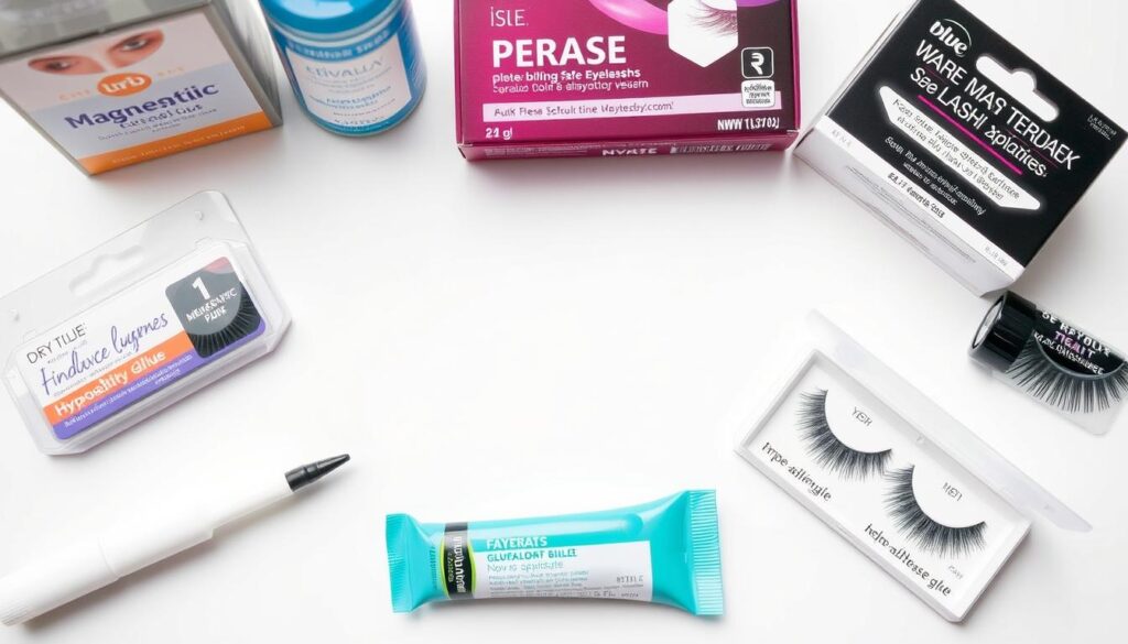 Różne bezpieczne zamienniki kleju do rzęs