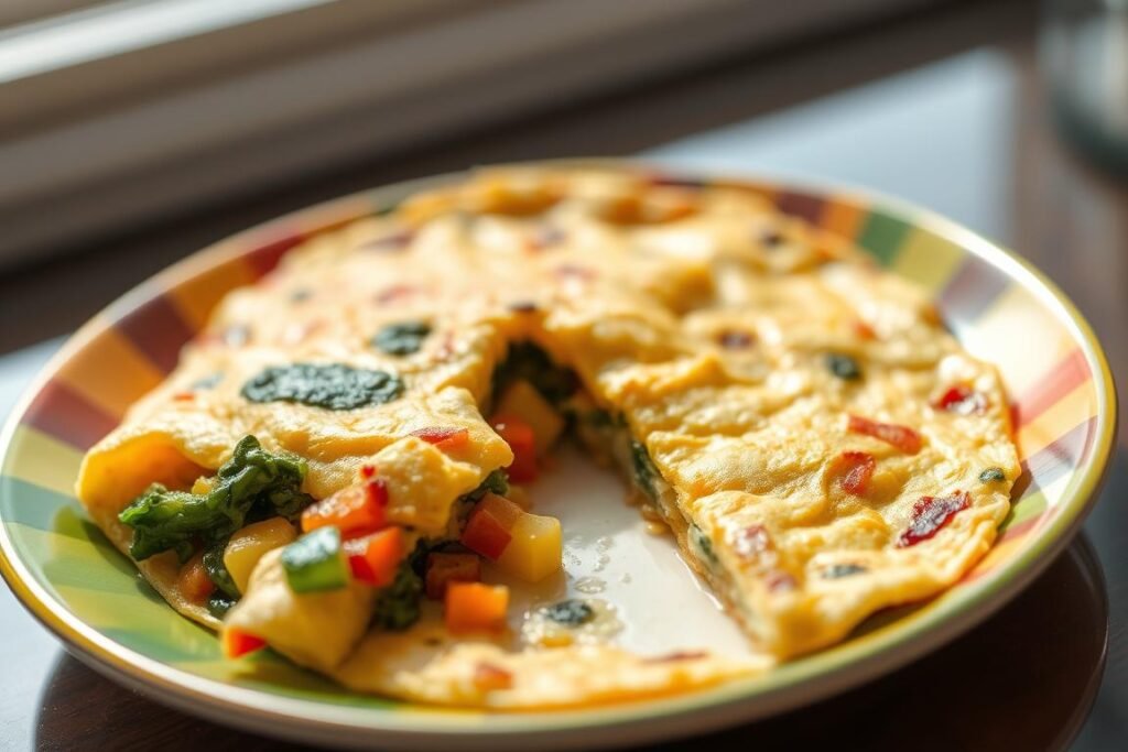 Omlet z warzywami dla rocznego dziecka Omlet z warzywami dla rocznego dziecka