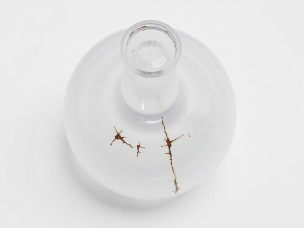 Uszkodzony smoczek w butelce z widocznymi pęknięciami wymagający natychmiastowej wymiany